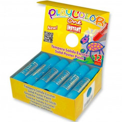 Tempera Playcolor Basic One Solid Light Blue (10 g) (12 Units)