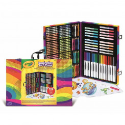 Maalimiskomplekt Crayola Rainbow 140 Tükid, osad