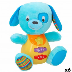 Soft toy with voice Winfun Dog 15.5 x 16.5 x 11.5 cm (6 Units)