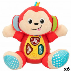 Soft toy with voice Winfun Monkey 18 x 20.5 x 12.5 cm (6 Units)