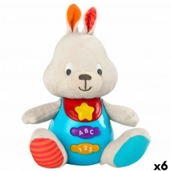 Soft toy with voice Winfun Rabbit 17 x 17.5 x 10 cm (6 Units)