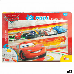 Children's puzzle Cars Two-way 60 Pieces, parts 50 x 35 cm (12 Units)
