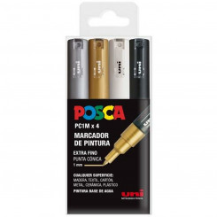 Набор маркеров POSCA PC-1M BWSG Multicolor