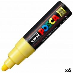 Felt POSCA PC-7M Yellow (6 Units)