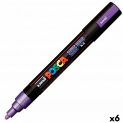 Маркер POSCA PC-5M Фиолетовый (6 шт.)