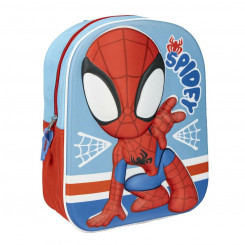 3D Детский рюкзак Spidey Blue Red 25 х 31 х 1 см