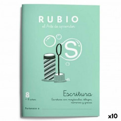Блокнот для письма и каллиграфии Rubio Nº8 A5, испанский, 20 листов (10 шт.)
