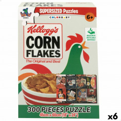 Puzzle Kellogg's Corn Flakes 300 Pieces, parts 45 x 60 cm (6 Units)