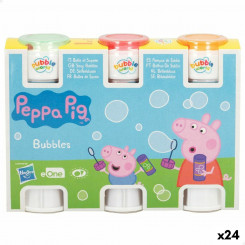 Bubble blower set Peppa Pig 3 Pieces, parts 60 ml (24 Units)
