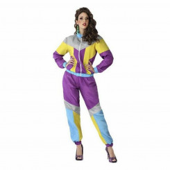 Masquerade costume for adults Purple 80s