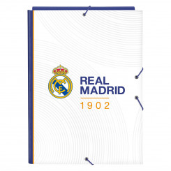Folder Real Madrid CF Blue White A4 (26 x 33.5 x 2.5 cm)