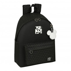 Рюкзак школьный Minnie Mouse Topitos Черный 33 х 42 х 15 см