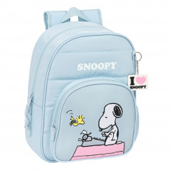 Laste seljakott Snoopy Imagine Sinine 26 x 34 x 11 cm