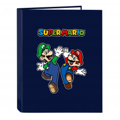 Папка-регистратор Super Mario 26,5 x 33 x 4 см. Темно-синий А4
