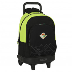 School bag with wheels Real Betis Balompié 33 x 45 x 22 cm Black Lima
