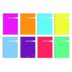 Notebook Pacsa Plastipac Multicolor Quarto format 5 Pieces 80 Sheets