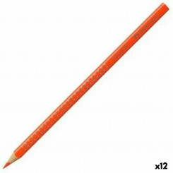 Värvilised pliiatsid Faber-Castell Colour Grip Tume oranž (12 Ühikut)