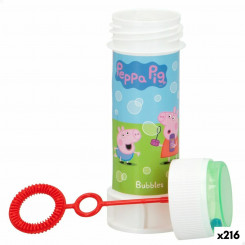 Bubble blower Peppa Pig 60 ml 3.7 x 11.5 x 3.7 cm (216 Units)