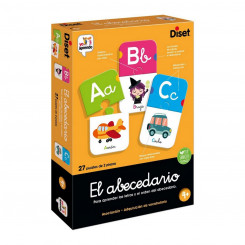 Educational game three in one Diset El Abecedario 54 Pieces, parts