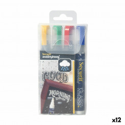 Set of markers Securit Waterproof Multicolor 12 Units