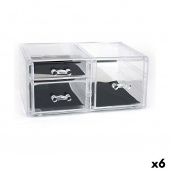 Multipurpose Organizer Confortime Plastic Transparent 23.8 x 15.3 x 10.8 cm (6 Units)