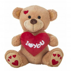 Soft toy I Love You Bear 55 cm Brown