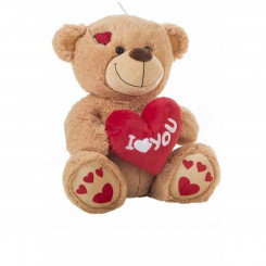 Soft toy I Love You Bear 35 cm Brown