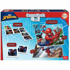 Educational game three in one Educa Superpack Spider-man Multicolor (1 Pieces, parts)