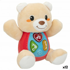 Soft toy with voice Winfun Bear 16.5 x 18 x 11.5 cm (12 Units)