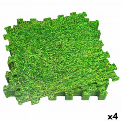 Children's puzzle Active Grass 8 Pieces, parts EVA Rubber 50 x 0.4 x 50 cm (4 Units)
