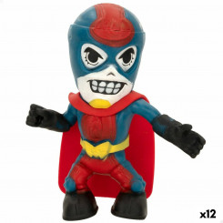 Collectible figure Eolo Super Masked Pepper Man Elastic 14 x 15.5 x 5.5 cm (12 Units)