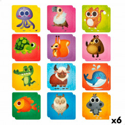 Memory game Lisciani Children's puzzle Touchpad 24 Pieces, parts 7 x 0.1 x 7 cm (6 Units)