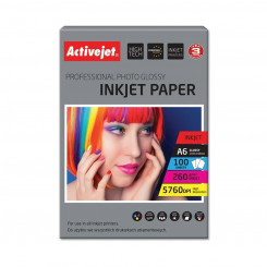 Glossy Photo Paper Activejet AP6-260GR100 A6 100 Sheets