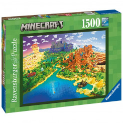 Puzzle Minecraft Ravensburger 17189 World of Minecraft 1500 Pieces, parts