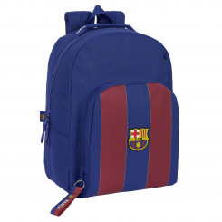 School backpack FC Barcelona Red Sea blue 32 x 42 x 15 cm