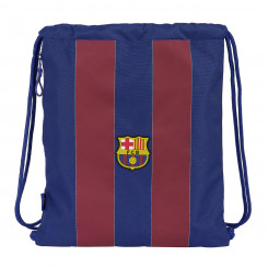 Подарочный пакет с лентами ФК Барселона Красное Море синий 35 х 40 х 1 см
