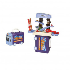 Box with toys and accessories Bus Fishing 3-in-1 (44.5 x 16 x 33 cm) (Renovated B)