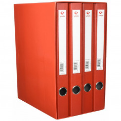 Модульный ящик для документов Grafoplas Папка-переплёт на кольцах x 4 Красный A4