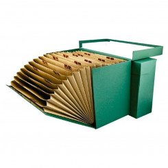 Document box Mariola Geltex Document organizer Cardboard Green Din A4
