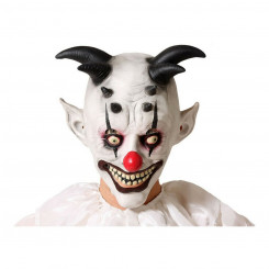 Mask Halloween Evil clown White