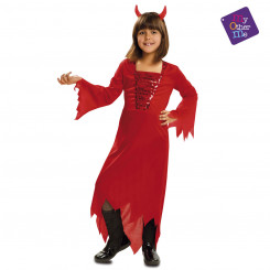 Masquerade costume for children My Other Me Demon girl Red 5-6 years (2 Pieces, parts)