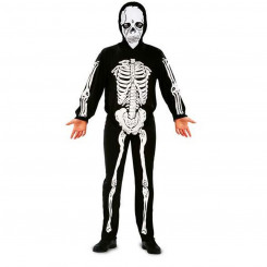Masquerade costume for children My Other Me 7-9 years Skeleton Black (2 Pieces, parts)