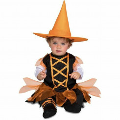 Masquerade costume for teenagers My Other Me Orange 2 Pieces, parts Witch (2 Pieces, parts)