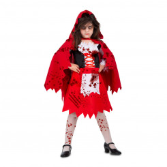 Masquerade costume for children My Other Me Bloody Red Riding Hood 5-6 years (3 Pieces, parts)