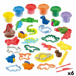 Plasticine game PlayGo Dinosaurs (6 Units)