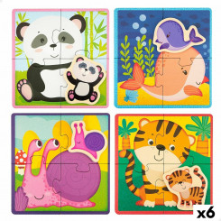 Children's puzzle Liscian animals 16 Pieces, parts 16 x 1 x 16 cm (6 Units)