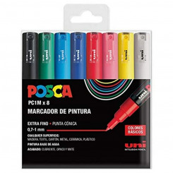 Набор маркеров POSCA PC-1M 8 Шт., детали Разноцветный