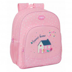 School backpack Glow Lab Sweet home Pink 32 X 38 X 12 cm