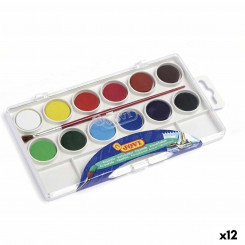 Watercolor paints Jovi Multicolor (12 Units)