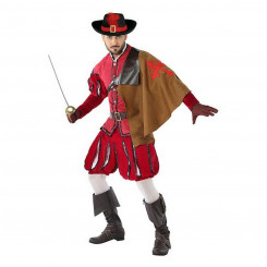 Maskeraadi kostüüm täiskasvanutele 113817 Punane (3 pcs) Musketär